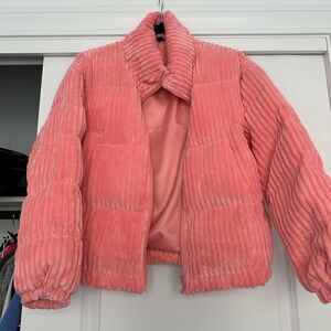 Women's Pink Corduroy Jacket